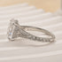 Louily Classic Oval Cut Split Shank Engagement Ring For Women In Sterling Silver - louilyjewelry
