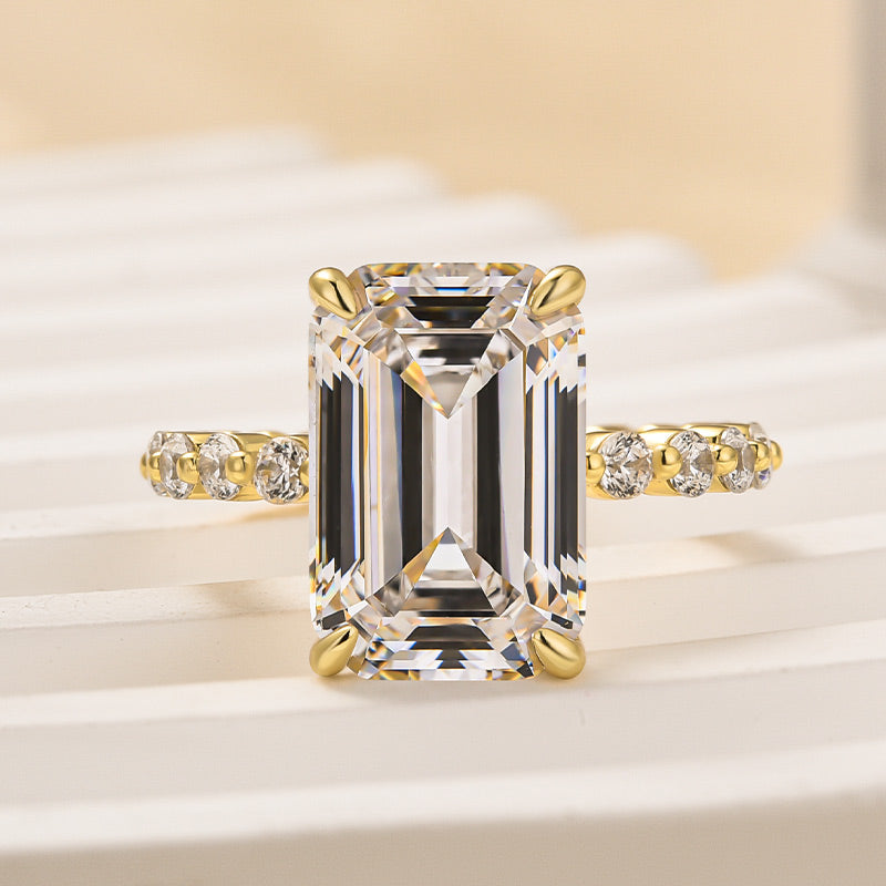 Louily Desirable Emerald Cut Engagement Ring - louilyjewelry