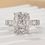 Louily Gorgeous Elongated Crushed Ice Cushion Cut Engagement Ring - louilyjewelry