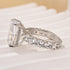 Louily Gorgeous Elongated Crushed Ice Cushion Cut Engagement Ring - louilyjewelry