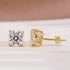 Moissanite 2.0Ct Cushion Cut Stud Earrings In Sterling Silver - louilyjewelry