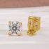 Moissanite 2.0Ct Cushion Cut Stud Earrings In Sterling Silver - louilyjewelry