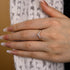 Louily Elegant Rose Gold Chic V Shaped Stacking Wedding Band In Sterling Silver - louilyjewelry