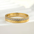 Louily Fashion Yellow Gold Round Cut Wedding Band In Sterling Silver - louilyjewelry