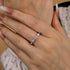 Louily Elegant Marquise Cut Diamond Women's Wedding Band In Sterling Silver - louilyjewelry
