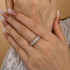 Louily Fashion Halo Five Stone Anniversary Ring In Sterling Silver - louilyjewelry