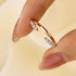 Louily Dainty Open Wedding Band In Sterling Silver - louilyjewelry