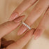 Unique Asscher Cut Wedding Band In Sterling Silver - louilyjewelry