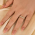 Unique Asscher Cut Wedding Band In Sterling Silver - louilyjewelry