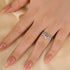 Crown Shaped Curved Design Thin Stacking Wedding Band In Sterling Silver - louilyjewelry