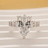 Luxe 5.0Ct Pear Cut Engagement Ring Travel Ring In Sterling Silver - louilyjewelry