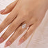Moissanite 3.0Ct Marquise Cut Twist Engagement Ring In Sterling Silver - louilyjewelry