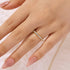 Moissanite 0.6Ct Classic Round Cut Half Wedding Band In Sterling Silver - louilyjewelry