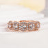 Louily Fashion Halo Five Stone Anniversary Ring In Sterling Silver - louilyjewelry