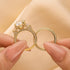 Louily Luxurious Radiant Cut & Heart Cut Three Stone Wedding Set In Sterling Silver - louilyjewelry