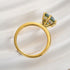 Louily Moissanite Classic Round Cut Paraiba Tourmaline Engagement Ring - louilyjewelry