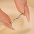 Open Wedding Band In Sterling Silver - louilyjewelry
