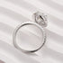 Louily Exquisite Moissanite 4.0 Carat Halo Oval Cut Engagement Ring In Sterling Silver - louilyjewelry