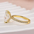 Louily Enchanting Moissanite 4.5 Carat Yellow Gold Radiant Cut Engagement Ring - louilyjewelry