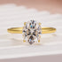 Louily Sparkle Moissanite 2.0 Carat Oval Cut Engagement Ring In Sterling Silver - louilyjewelry