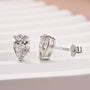 Louily Classic Moissanite Pear Cut Earrings In Sterling Silver - louilyjewelry
