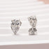 Louily Classic Moissanite Pear Cut Earrings In Sterling Silver - louilyjewelry