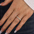 Louily Stunning Cushion Cut Women's Wedding Band In Sterling Silver - louilyjewelry
