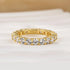 Louily Eternity Round Cut Simulated Diamond Wedding Band In Sterling Silver - louilyjewelry