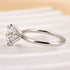 Louily Classic Round Cut Solitaire Engagement Ring In Sterling Silver - louilyjewelry