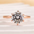 Louily Classic Round Cut Solitaire Engagement Ring In Sterling Silver - louilyjewelry