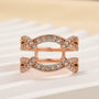 Louily Vintage Round Cut Jacket Wedding Band For Women In Sterling Silver - louilyjewelry