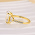 Louily Sparkle Five Stone Yellow Gold Oval Cut Engagement Ring In Sterling Silver - louilyjewelry