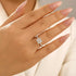 Louily Moissanite 2.0~3.0 Carat Square Princess Cut Engagement Ring - louilyjewelry
