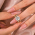 Moissanite Split Shank Design 4.0Ct Round Cut Yellow Gold Engagement Ring - louilyjewelry