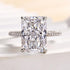 Louily Luxurious Elongated Radiant Cut Engagement Ring For Women In Sterling Silver - louilyjewelry