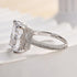Louily Luxurious Elongated Radiant Cut Engagement Ring For Women In Sterling Silver - louilyjewelry