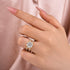 Moissanite Split Shank Design 4.0Ct Round Cut Yellow Gold Engagement Ring - louilyjewelry