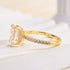 Louily Classic Emerald Cut Engagement Ring In Sterling Silver - louilyjewelry
