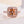 Louily Rose Gold Cushion Cut Synthetic Morganite Halo Engagement Ring