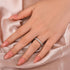 Louily Moissanite 3.0 Ct Oval Cut Full Wedding Band for Women - louilyjewelry