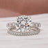 4.0Ct Round Cut White Gold Moissanite Diamond Wedding Ring - louilyjewelry