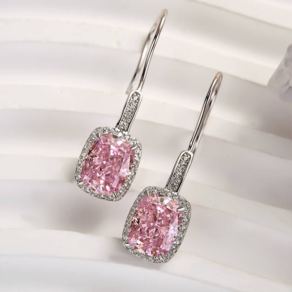 Louily Special Halo Cushion Cut Women's Earrings