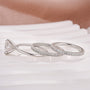 Solitaire 2.0 Ct Round Cut 3PC White Gold Moissanite Diamond Wedding Ring - louilyjewelry