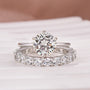 Solitaire 2.0 Ct Round Cut Moissanite Diamond Wedding Ring - louilyjewelry
