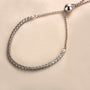 Louily Stunning Round Cut Tennis Bracelet For Women In Sterling Silver - louilyjewelry