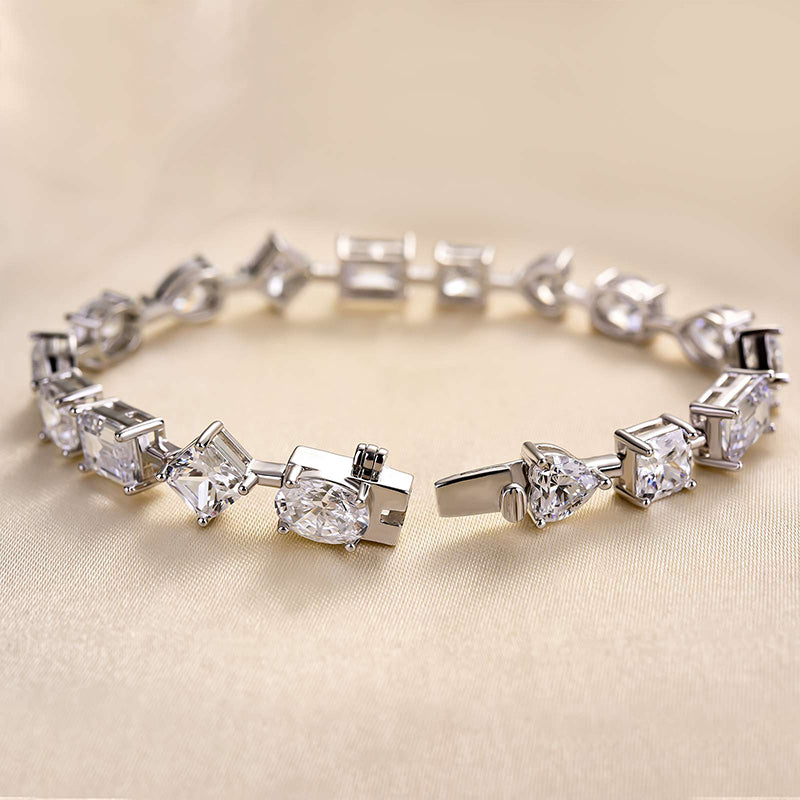 Louily Stunning Unique Design Bracelet for Women In Sterling Silver - louilyjewelry