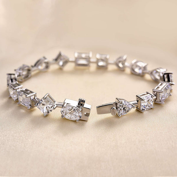 Louily Stunning Unique Design Bracelet for Women In Sterling Silver