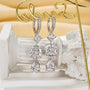Louily Luxurious Pear Cut & Cushion Cut White Stone Drop Earrings - louilyjewelry