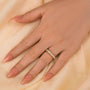 Louily Chic Emerald Cut & Oval Cut Eternity Wedding Band for Women - louilyjewelry