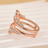 Louily Fashion Round Cut Jacket Wedding Band For Women In Sterling Silver - louilyjewelry